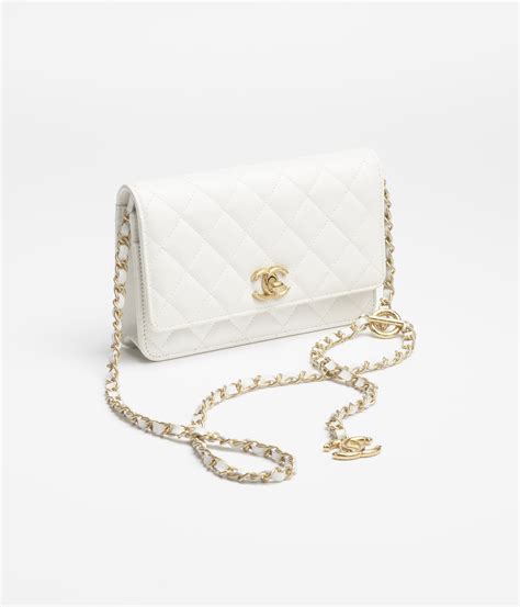 pochette chanel bianca|Chanel handbags online.